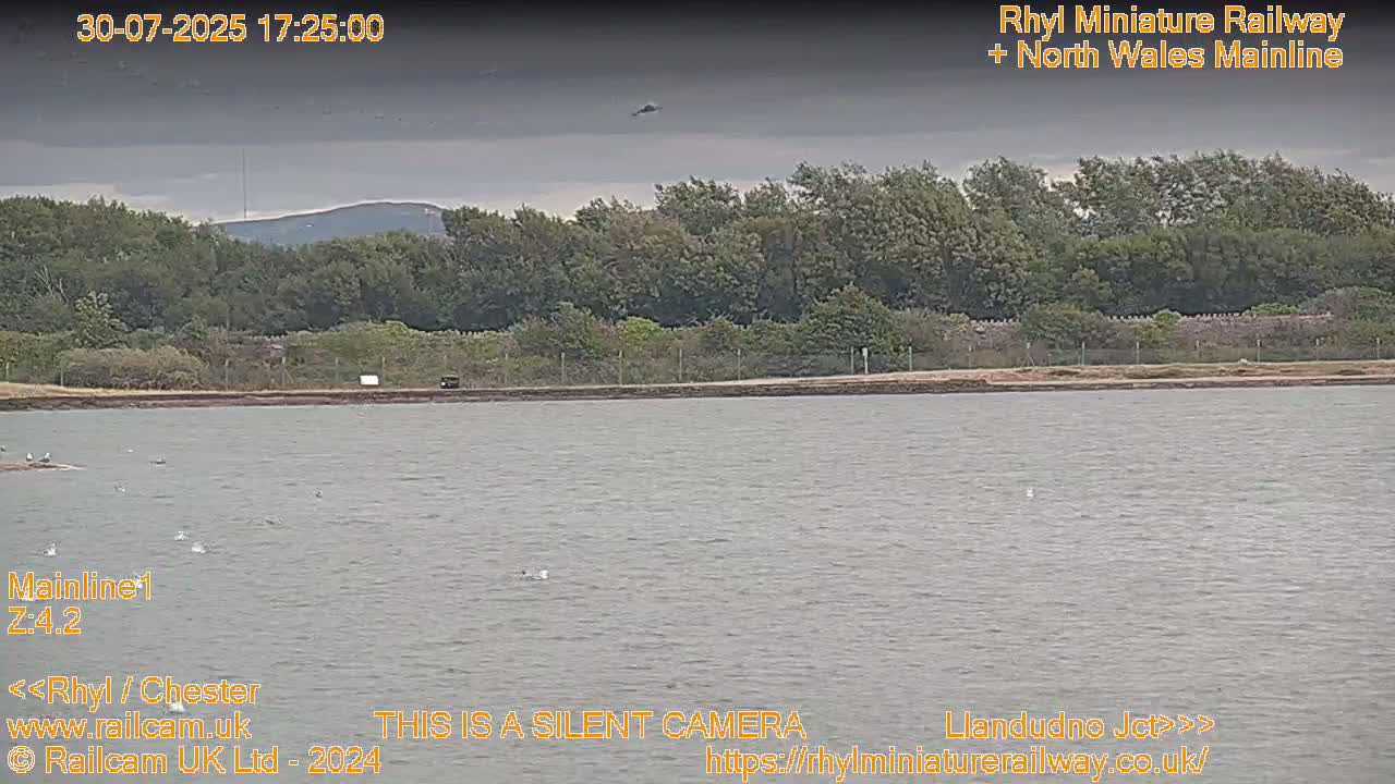 Rhyl, Marine Lake & Rhyl Miniature Railway Live Cam - Denbighshire, Clwyd, Wales, United Kingdom