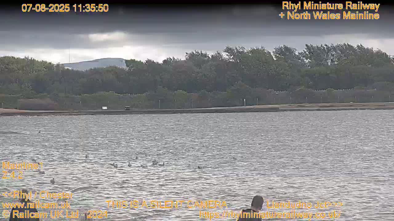 Rhyl, Marine Lake & Rhyl Miniature Railway Live Cam - Denbighshire, Clwyd, Wales, United Kingdom