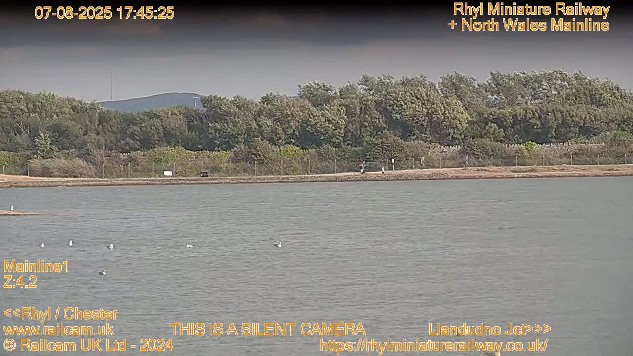 Rhyl, Marine Lake & Rhyl Miniature Railway Live Cam - Denbighshire, Clwyd, Wales, United Kingdom