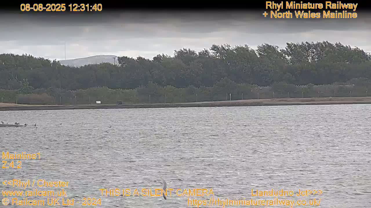 Rhyl, Marine Lake & Rhyl Miniature Railway Live Cam - Denbighshire, Clwyd, Wales, United Kingdom