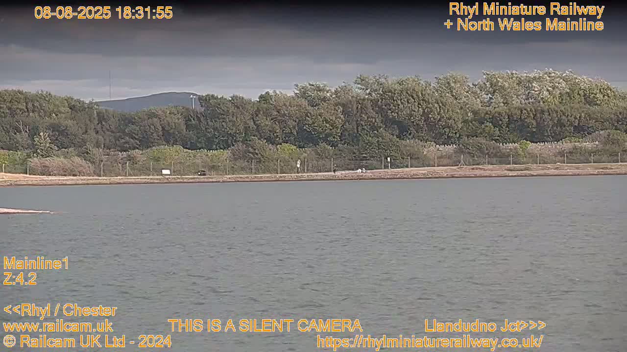 Rhyl, Marine Lake & Rhyl Miniature Railway Live Cam - Denbighshire, Clwyd, Wales, United Kingdom