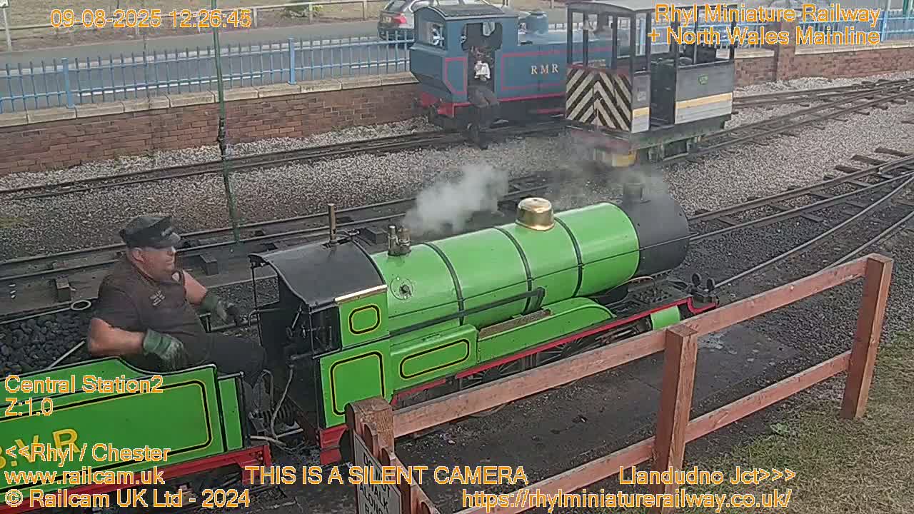 Rhyl, Marine Lake & Rhyl Miniature Railway Live Cam - Denbighshire, Clwyd, Wales, United Kingdom