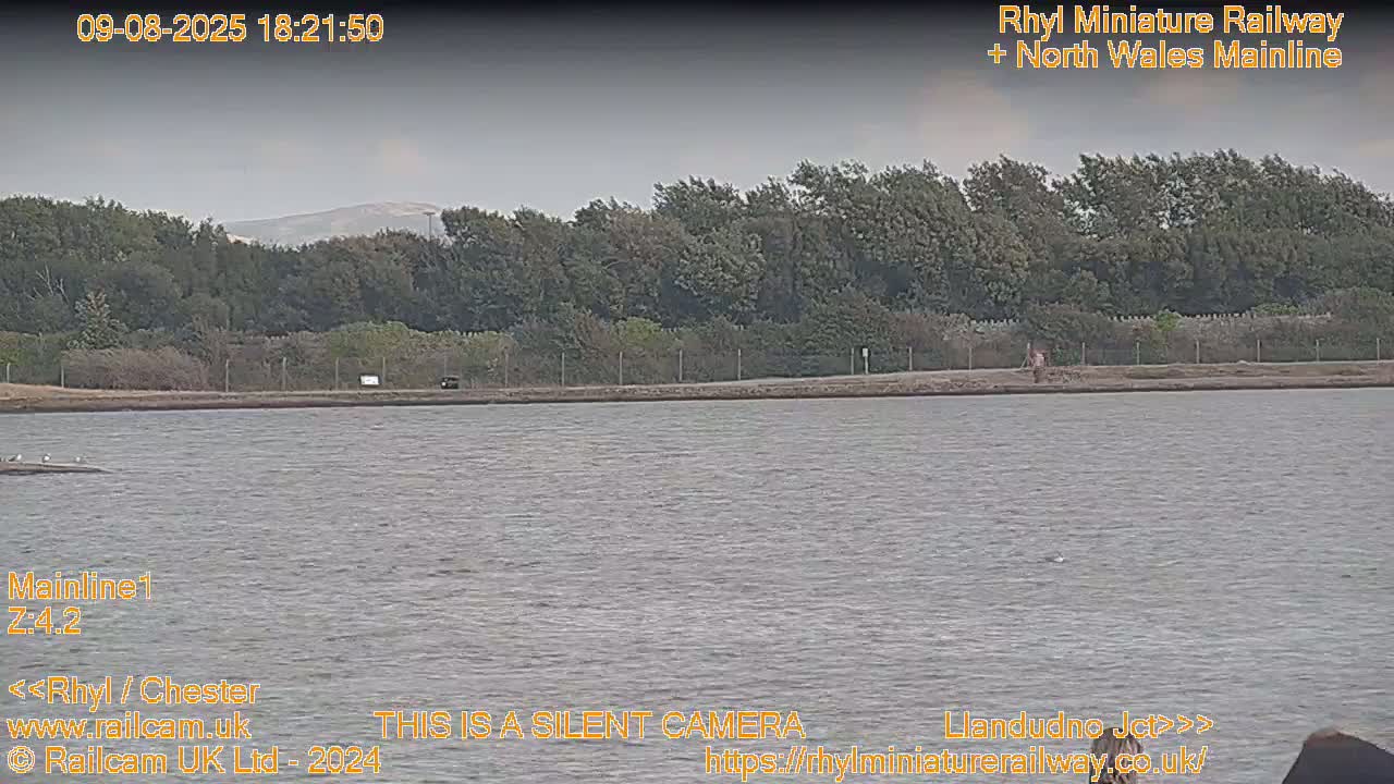 Rhyl, Marine Lake & Rhyl Miniature Railway Live Cam - Denbighshire, Clwyd, Wales, United Kingdom