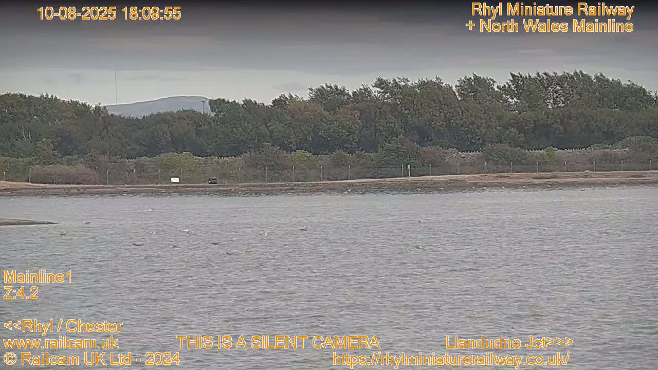 Rhyl, Marine Lake & Rhyl Miniature Railway Live Cam - Denbighshire, Clwyd, Wales, United Kingdom