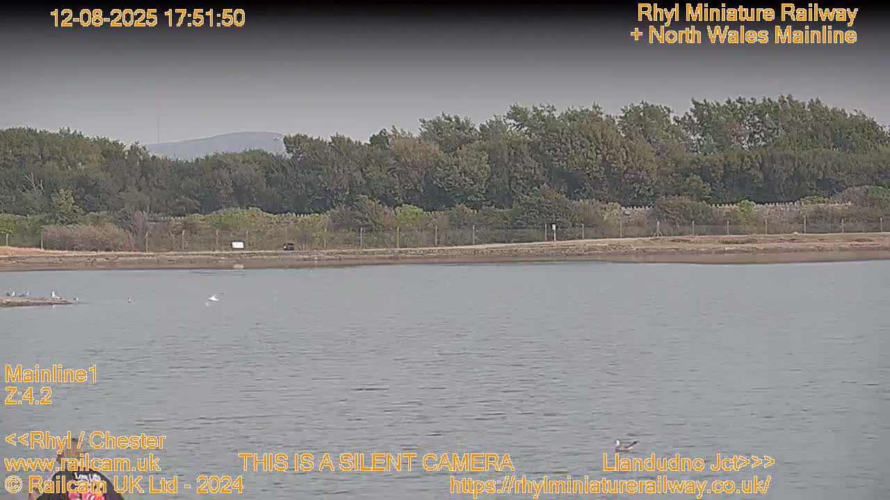 Rhyl, Marine Lake & Rhyl Miniature Railway Live Cam - Denbighshire, Clwyd, Wales, United Kingdom
