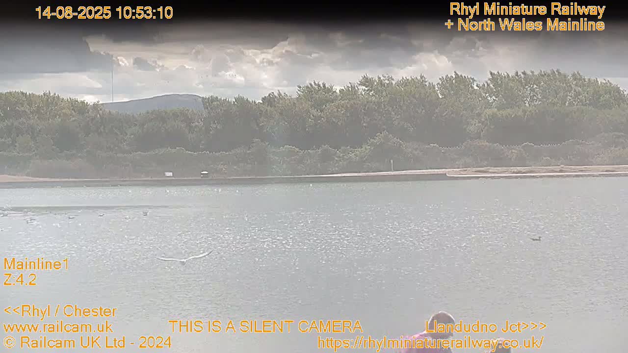 Rhyl, Marine Lake & Rhyl Miniature Railway Live Cam - Denbighshire, Clwyd, Wales, United Kingdom