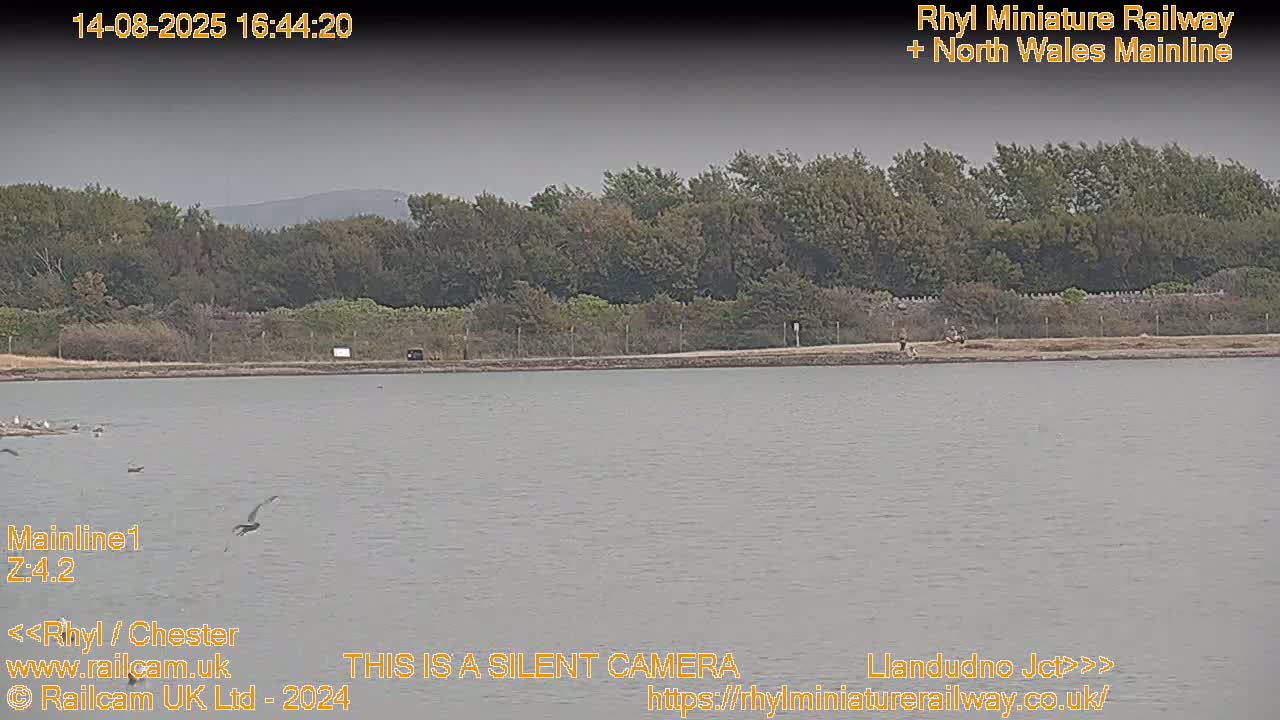 Rhyl, Marine Lake & Rhyl Miniature Railway Live Cam - Denbighshire, Clwyd, Wales, United Kingdom