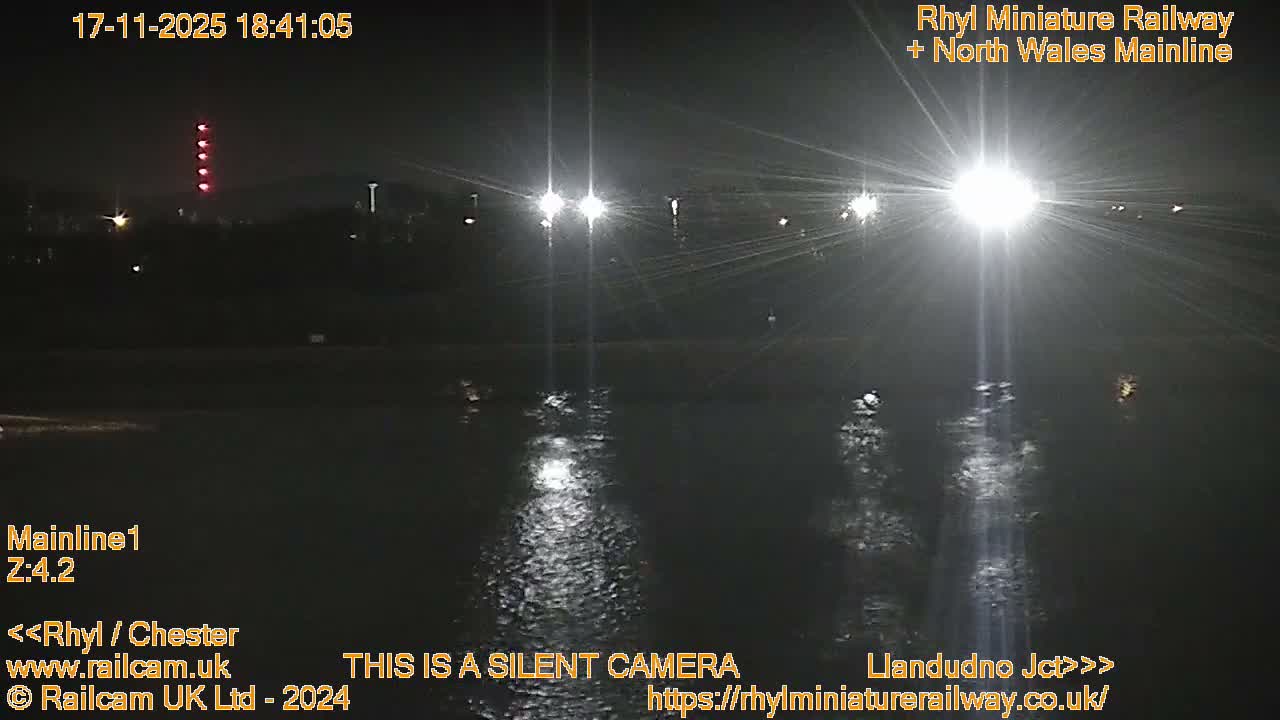 Rhyl, Marine Lake & Rhyl Miniature Railway Live Cam - Denbighshire, Clwyd, Wales, United Kingdom