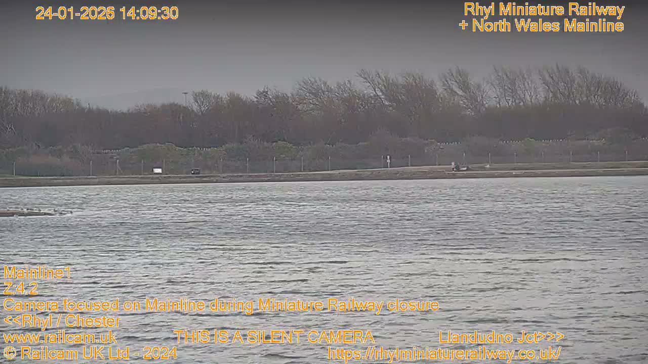 Rhyl, Marine Lake & Rhyl Miniature Railway Live Cam - Denbighshire, Clwyd, Wales, United Kingdom