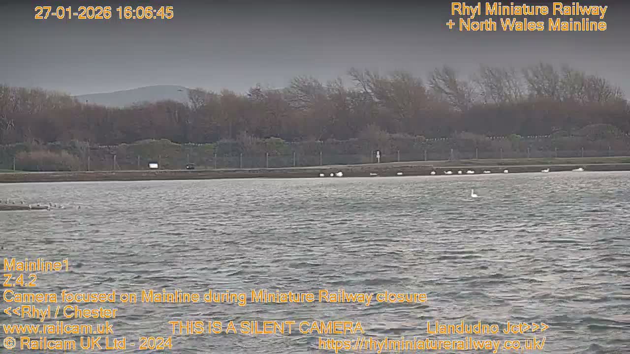 Rhyl, Marine Lake & Rhyl Miniature Railway Live Cam - Denbighshire, Clwyd, Wales, United Kingdom