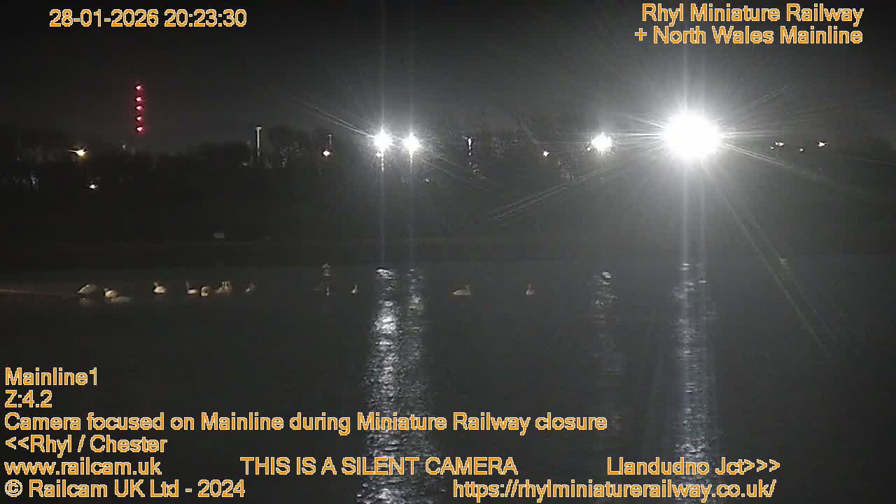 Rhyl, Marine Lake & Rhyl Miniature Railway Live Cam - Denbighshire, Clwyd, Wales, United Kingdom