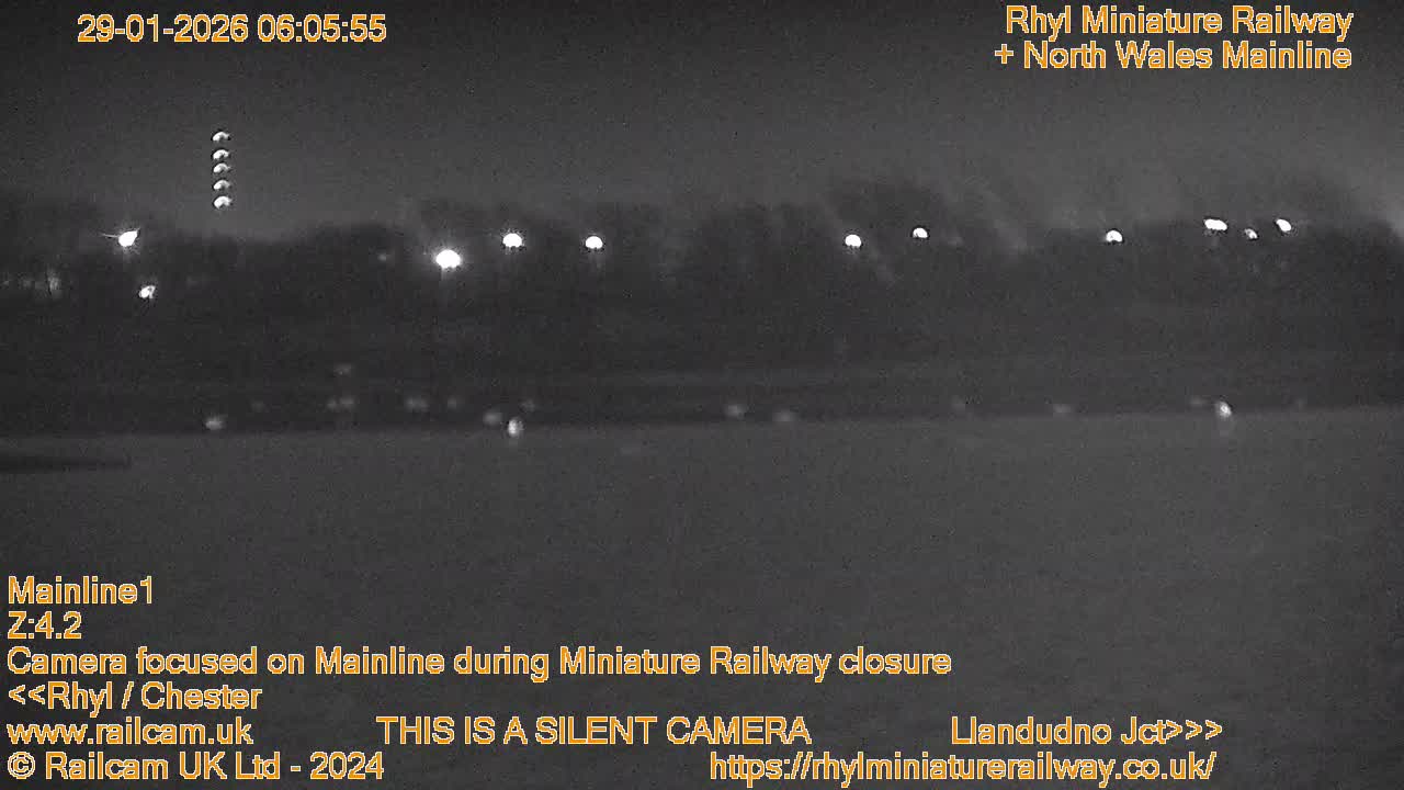 Rhyl, Marine Lake & Rhyl Miniature Railway Live Cam - Denbighshire, Clwyd, Wales, United Kingdom