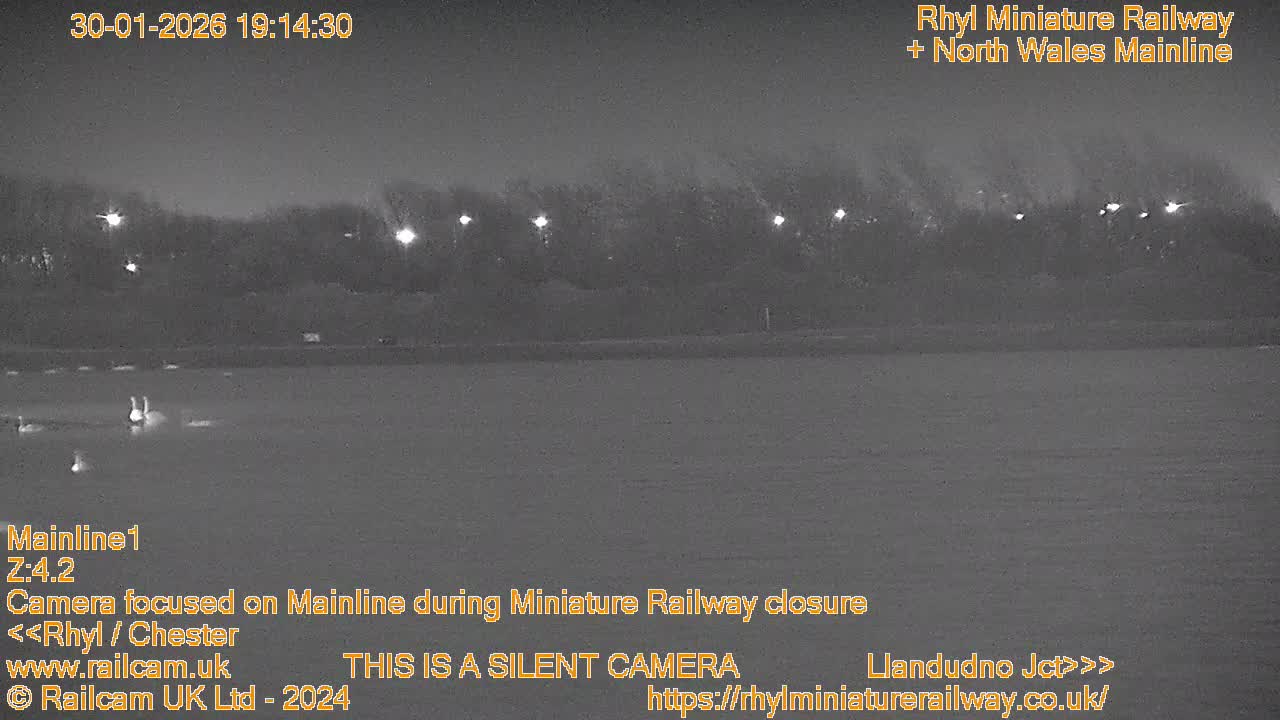 Rhyl, Marine Lake & Rhyl Miniature Railway Live Cam - Denbighshire, Clwyd, Wales, United Kingdom