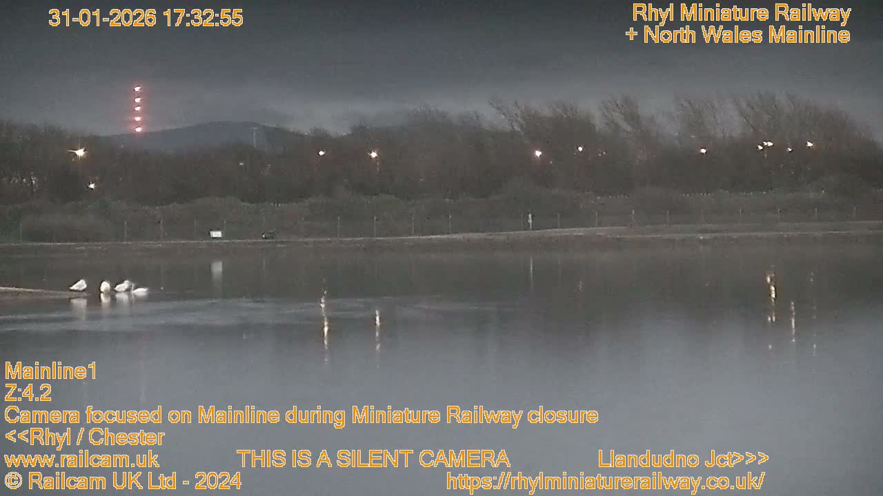 Rhyl, Marine Lake & Rhyl Miniature Railway Live Cam - Denbighshire, Clwyd, Wales, United Kingdom