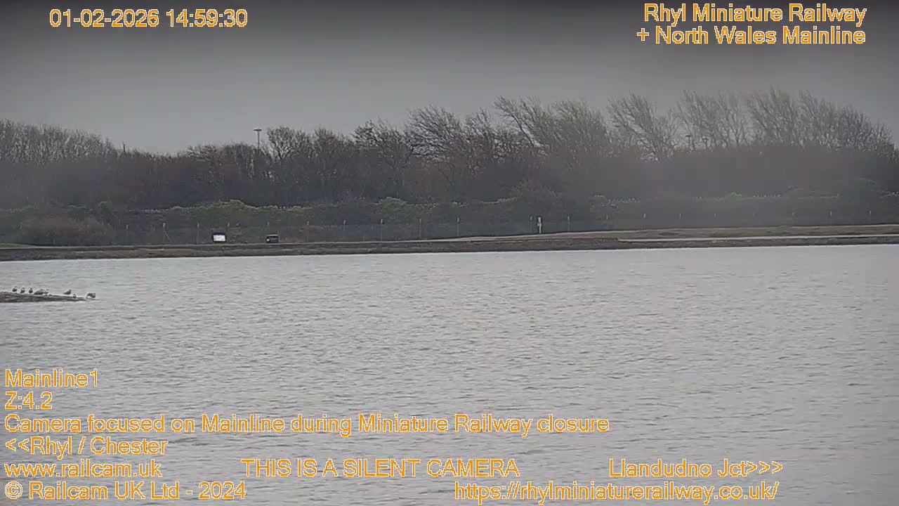 Rhyl, Marine Lake & Rhyl Miniature Railway Live Cam - Denbighshire, Clwyd, Wales, United Kingdom