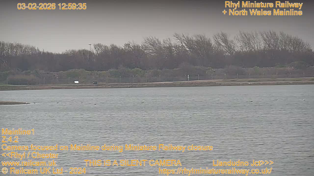 Rhyl, Marine Lake & Rhyl Miniature Railway Live Cam - Denbighshire, Clwyd, Wales, United Kingdom