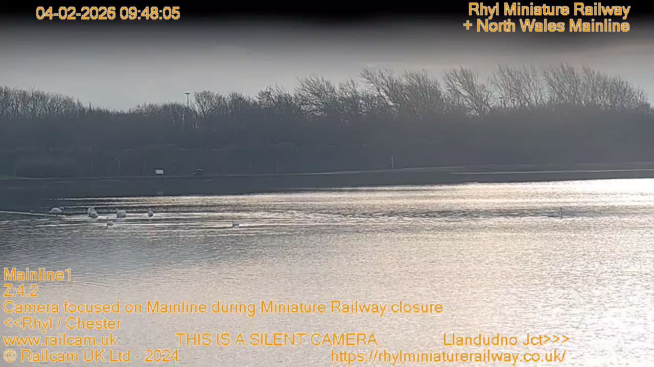 Rhyl, Marine Lake & Rhyl Miniature Railway Live Cam - Denbighshire, Clwyd, Wales, United Kingdom