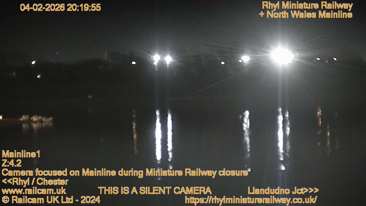 Rhyl, Marine Lake & Rhyl Miniature Railway Live Cam - Denbighshire, Clwyd, Wales, United Kingdom