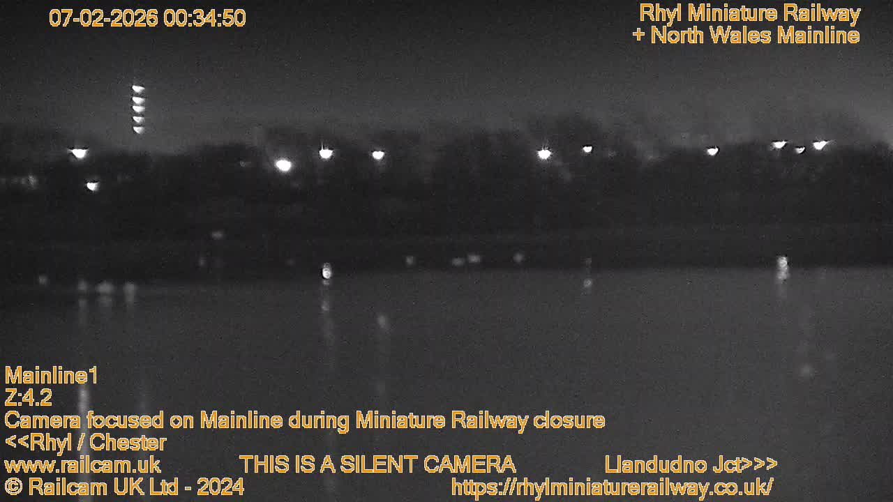 Rhyl, Marine Lake & Rhyl Miniature Railway Live Cam - Denbighshire, Clwyd, Wales, United Kingdom