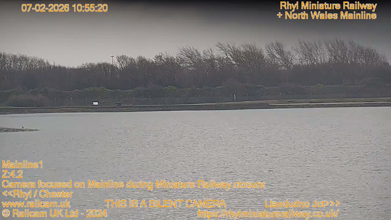 Rhyl, Marine Lake & Rhyl Miniature Railway Live Cam - Denbighshire, Clwyd, Wales, United Kingdom
