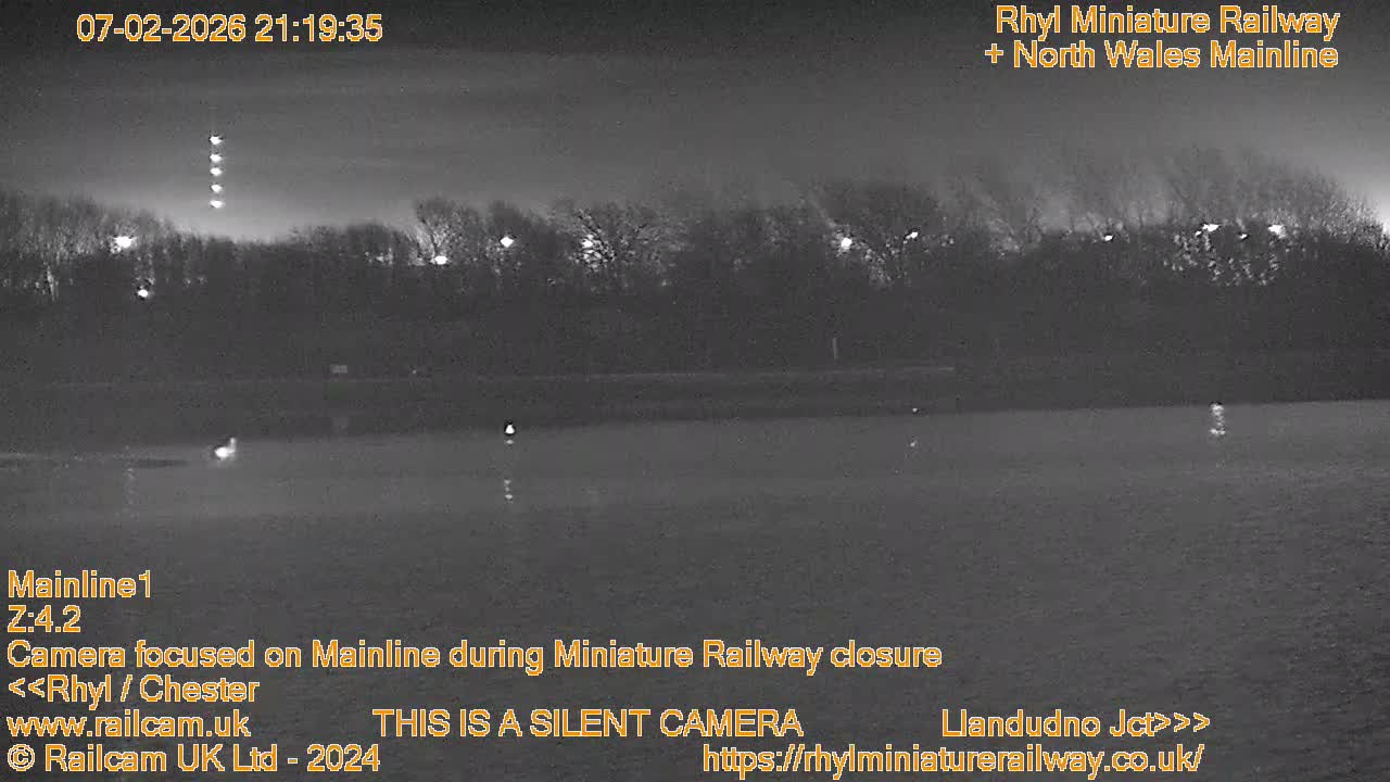 Rhyl, Marine Lake & Rhyl Miniature Railway Live Cam - Denbighshire, Clwyd, Wales, United Kingdom