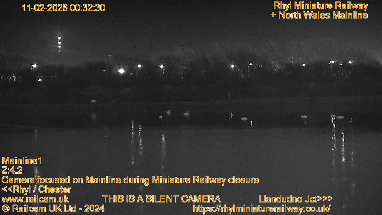 Rhyl, Marine Lake & Rhyl Miniature Railway Live Cam - Denbighshire, Clwyd, Wales, United Kingdom