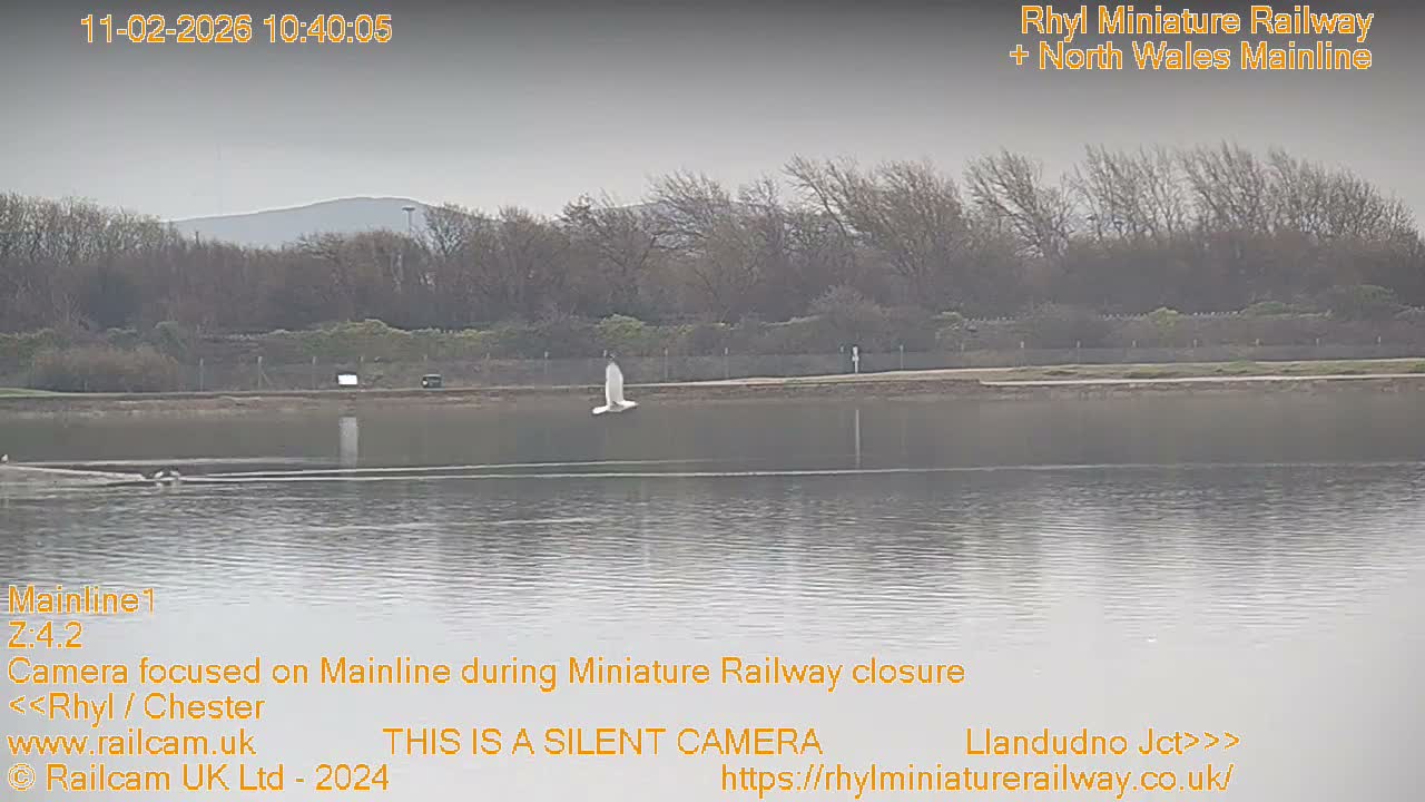 Rhyl, Marine Lake & Rhyl Miniature Railway Live Cam - Denbighshire, Clwyd, Wales, United Kingdom