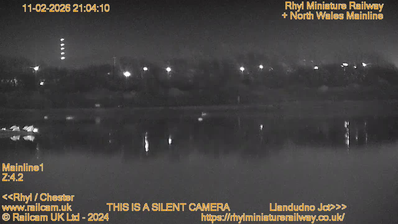 Rhyl, Marine Lake & Rhyl Miniature Railway Live Cam - Denbighshire, Clwyd, Wales, United Kingdom
