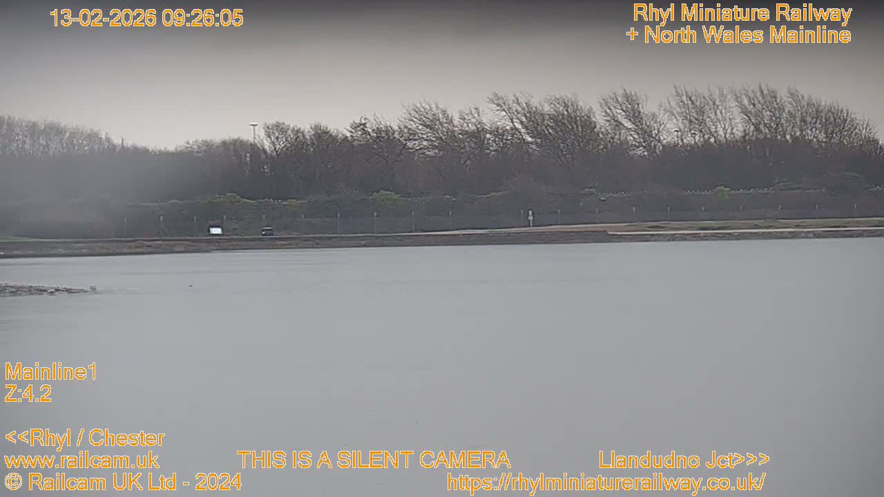 Rhyl, Marine Lake & Rhyl Miniature Railway Live Cam - Denbighshire, Clwyd, Wales, United Kingdom