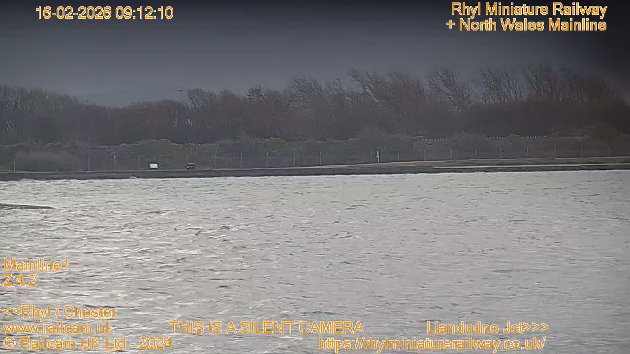 Rhyl, Marine Lake & Rhyl Miniature Railway Live Cam - Denbighshire, Clwyd, Wales, United Kingdom