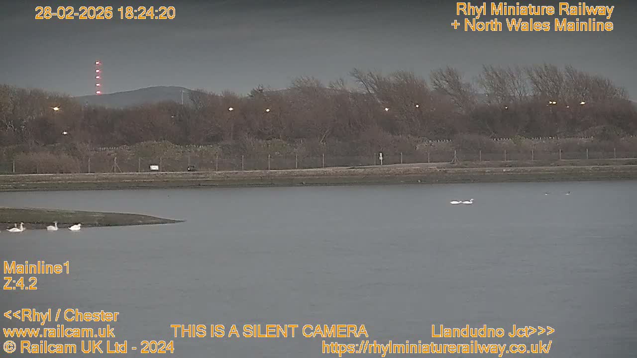 Rhyl, Marine Lake & Rhyl Miniature Railway Live Cam - Denbighshire, Clwyd, Wales, United Kingdom