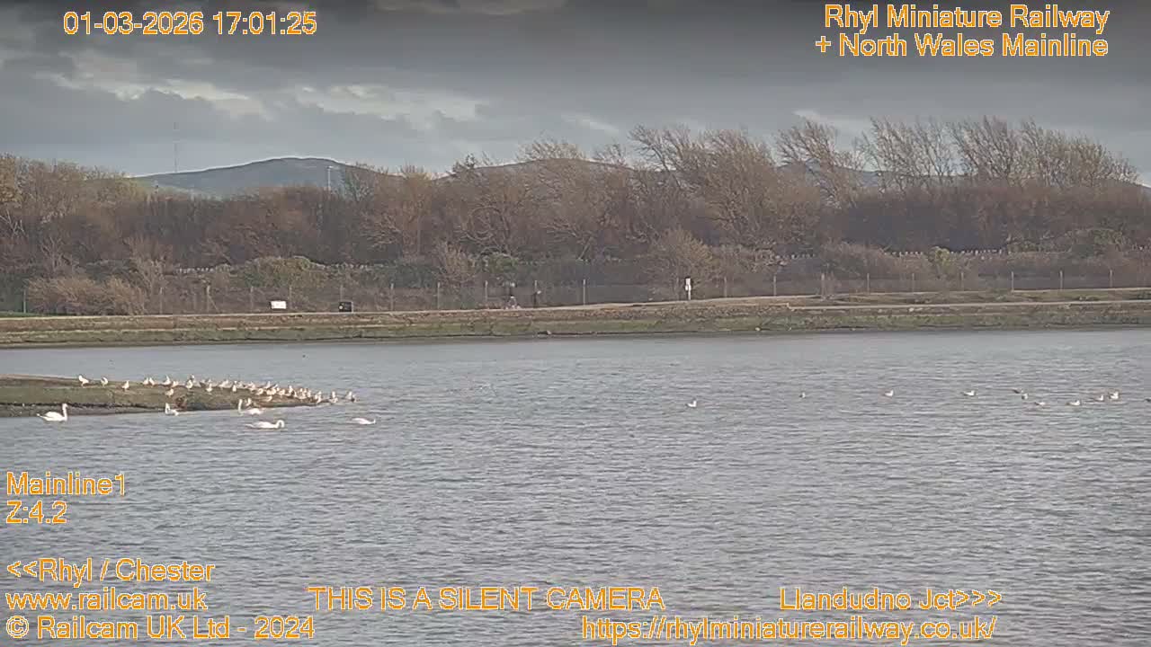 Rhyl, Marine Lake & Rhyl Miniature Railway Live Cam - Denbighshire, Clwyd, Wales, United Kingdom
