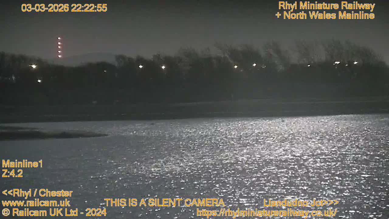 Rhyl, Marine Lake & Rhyl Miniature Railway Live Cam - Denbighshire, Clwyd, Wales, United Kingdom