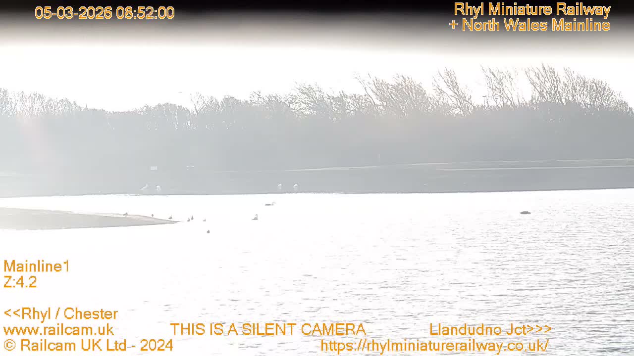 Rhyl, Marine Lake & Rhyl Miniature Railway Live Cam - Denbighshire, Clwyd, Wales, United Kingdom