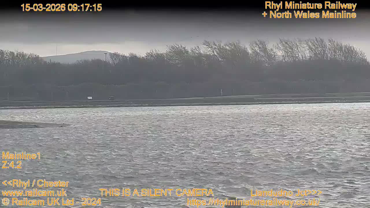 Rhyl, Marine Lake & Rhyl Miniature Railway Live Cam - Denbighshire, Clwyd, Wales, United Kingdom