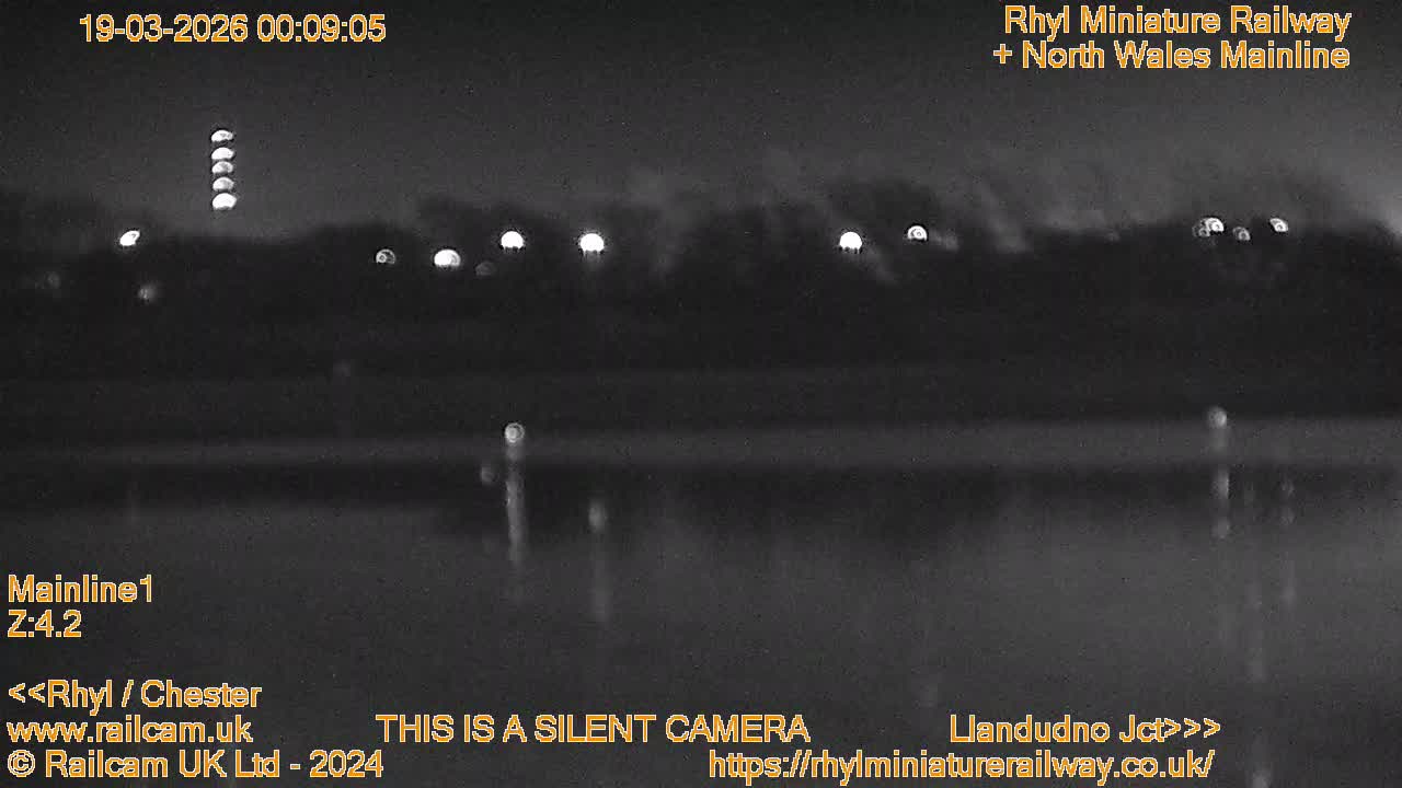 Rhyl, Marine Lake & Rhyl Miniature Railway Live Cam - Denbighshire, Clwyd, Wales, United Kingdom