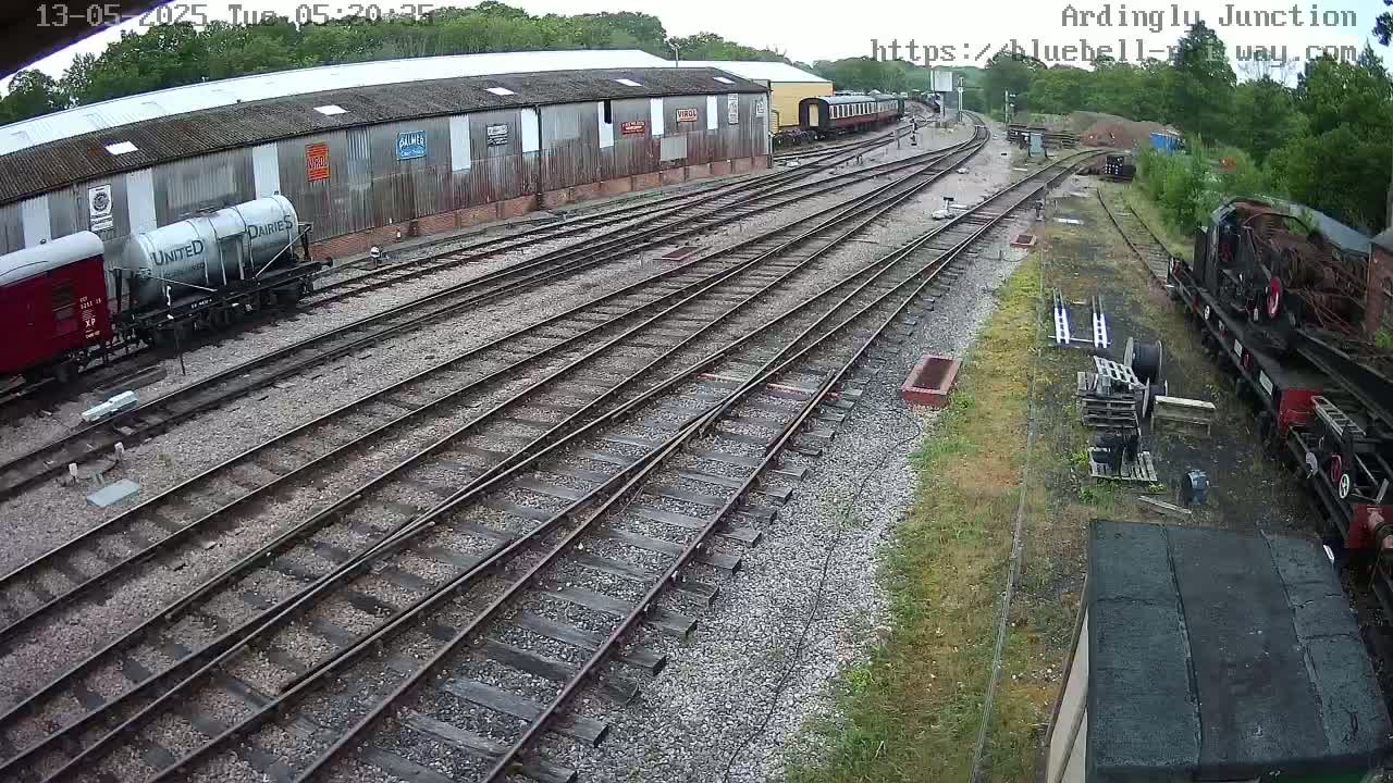 Sheffield Green, Bluebell Railway, Sheffield Park Station Ardingly Junction Live Cam - Uckfield, Wealden, East Sussex, South East, England, United Kingdom