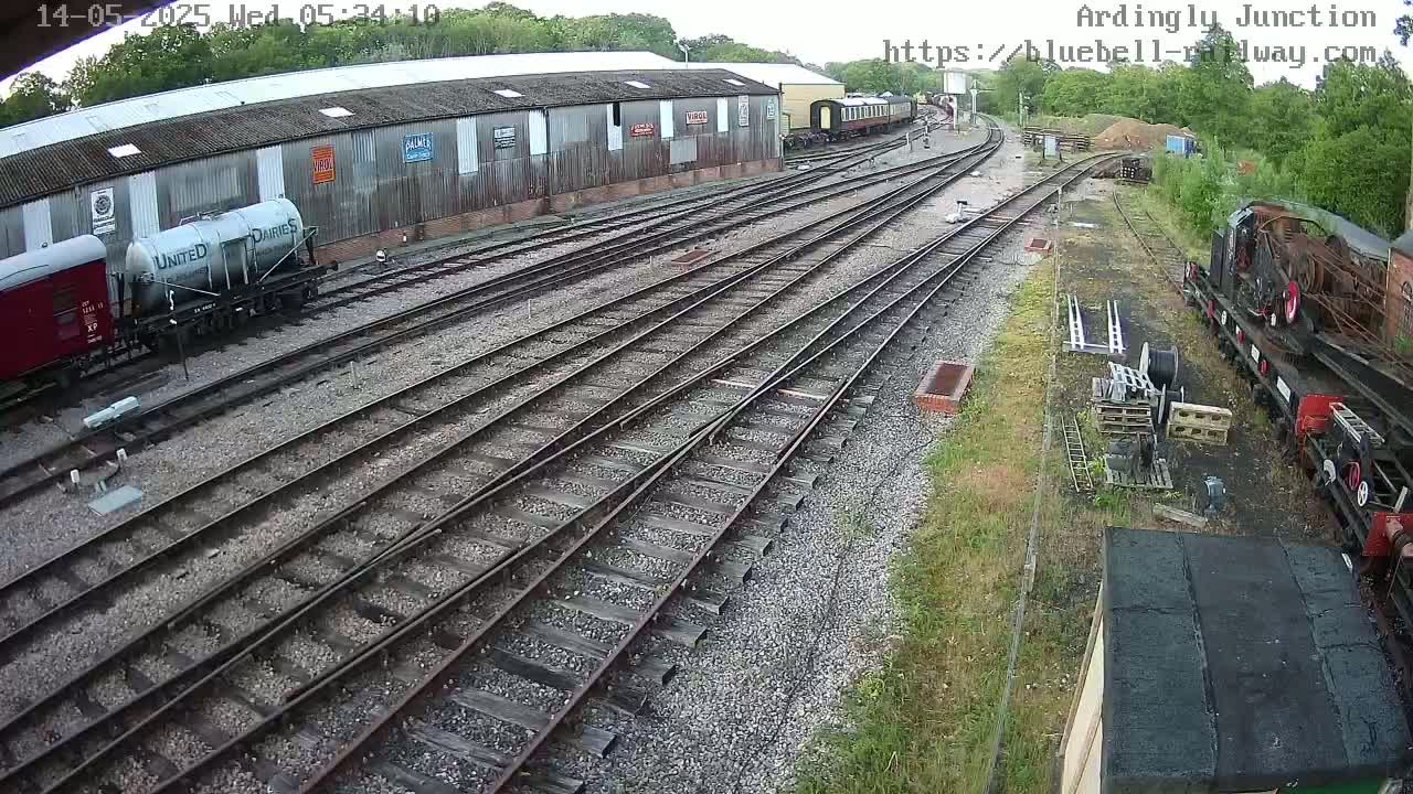 Sheffield Green, Bluebell Railway, Sheffield Park Station Ardingly Junction Live Cam - Uckfield, Wealden, East Sussex, South East, England, United Kingdom