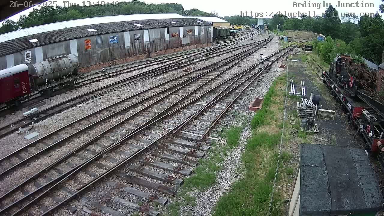 Sheffield Green, Bluebell Railway, Sheffield Park Station Ardingly Junction Live Cam - Uckfield, Wealden, East Sussex, South East, England, United Kingdom