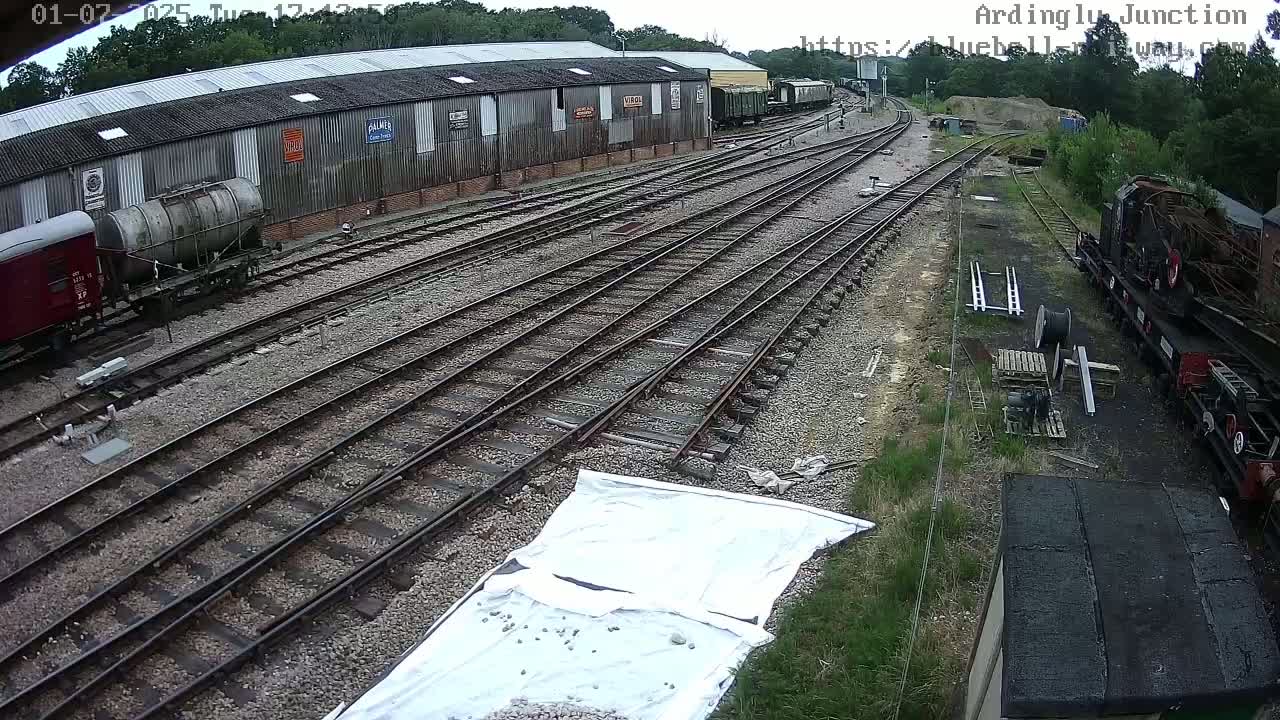 Sheffield Green, Bluebell Railway, Sheffield Park Station Ardingly Junction Live Cam - Uckfield, Wealden, East Sussex, South East, England, United Kingdom