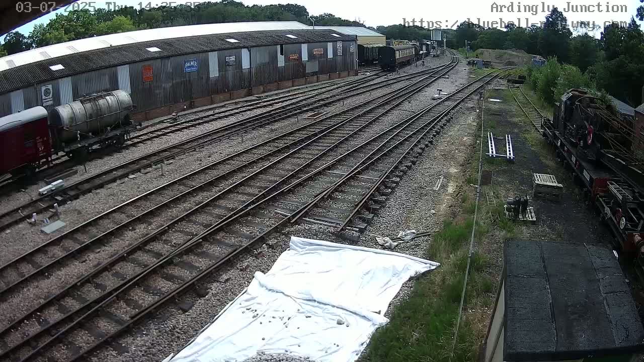 Sheffield Green, Bluebell Railway, Sheffield Park Station Ardingly Junction Live Cam - Uckfield, Wealden, East Sussex, South East, England, United Kingdom