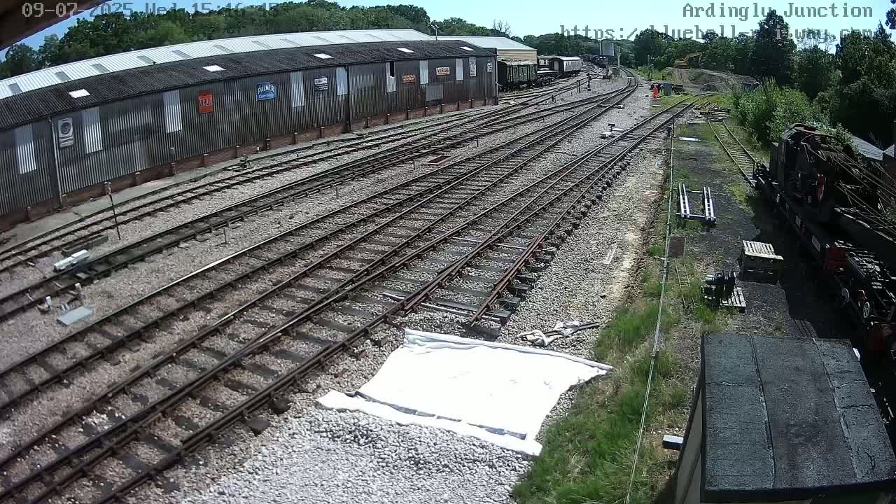 Sheffield Green, Bluebell Railway, Sheffield Park Station Ardingly Junction Live Cam - Uckfield, Wealden, East Sussex, South East, England, United Kingdom