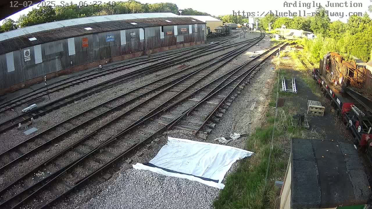 Sheffield Green, Bluebell Railway, Sheffield Park Station Ardingly Junction Live Cam - Uckfield, Wealden, East Sussex, South East, England, United Kingdom