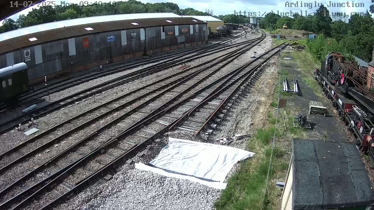 Sheffield Green, Bluebell Railway, Sheffield Park Station Ardingly Junction Live Cam - Uckfield, Wealden, East Sussex, South East, England, United Kingdom