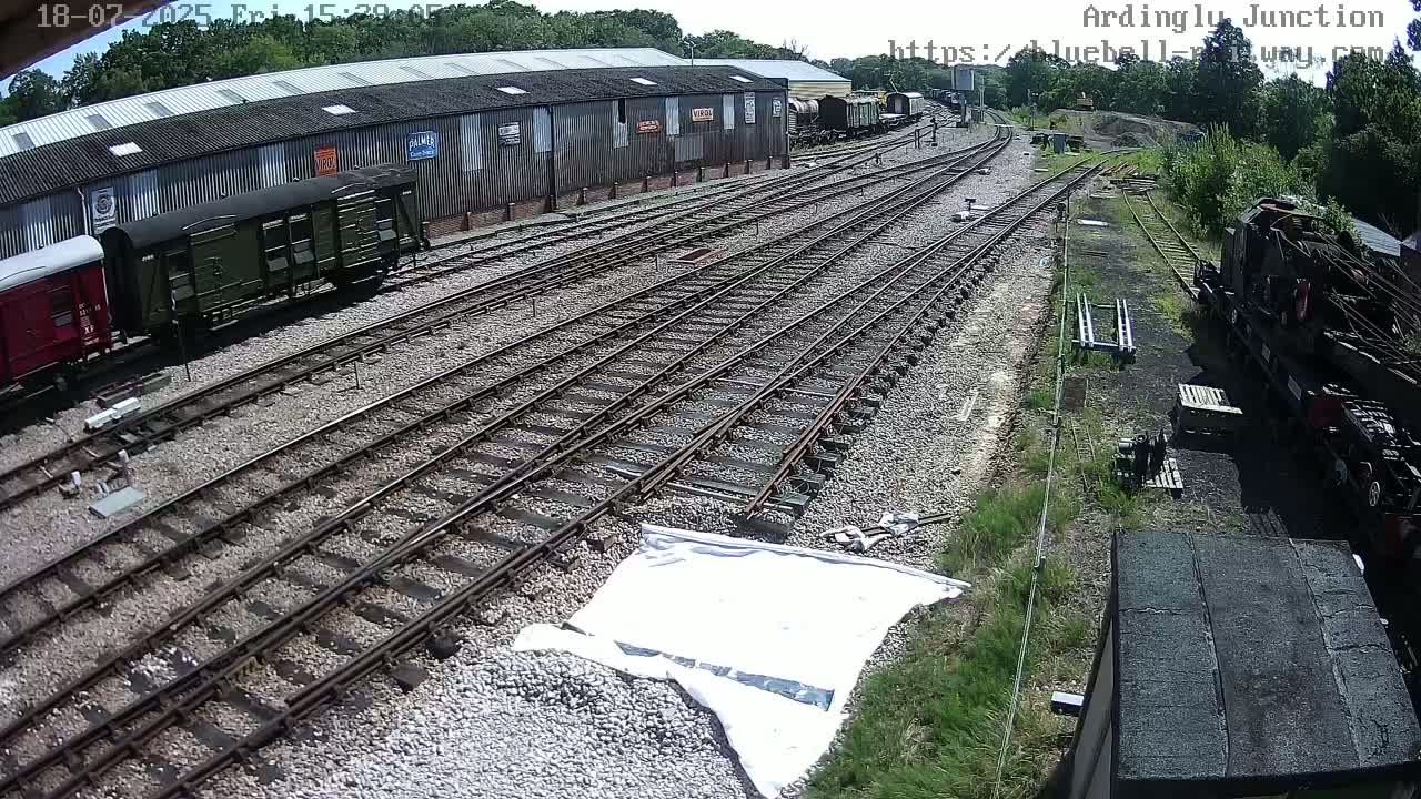 Sheffield Green, Bluebell Railway, Sheffield Park Station Ardingly Junction Live Cam - Uckfield, Wealden, East Sussex, South East, England, United Kingdom
