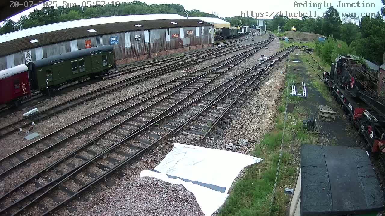 Sheffield Green, Bluebell Railway, Sheffield Park Station Ardingly Junction Live Cam - Uckfield, Wealden, East Sussex, South East, England, United Kingdom
