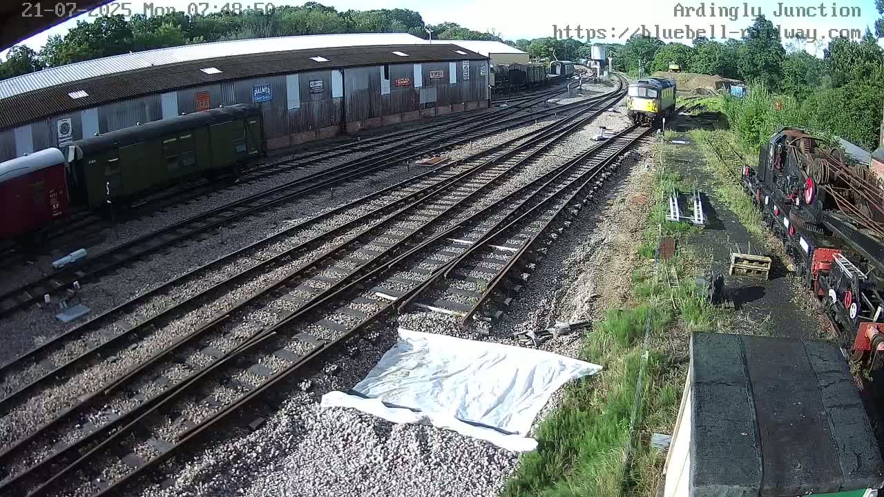 Sheffield Green, Bluebell Railway, Sheffield Park Station Ardingly Junction Live Cam - Uckfield, Wealden, East Sussex, South East, England, United Kingdom