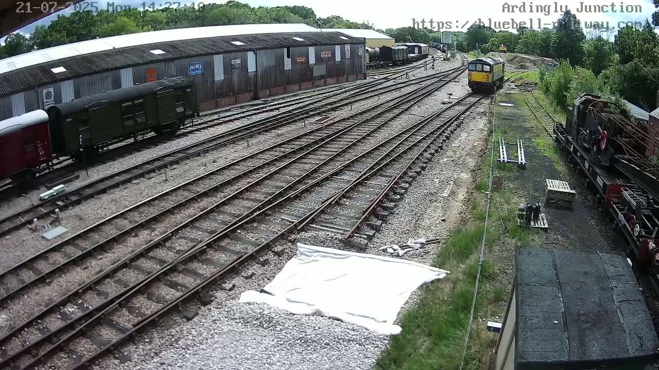 Sheffield Green, Bluebell Railway, Sheffield Park Station Ardingly Junction Live Cam - Uckfield, Wealden, East Sussex, South East, England, United Kingdom