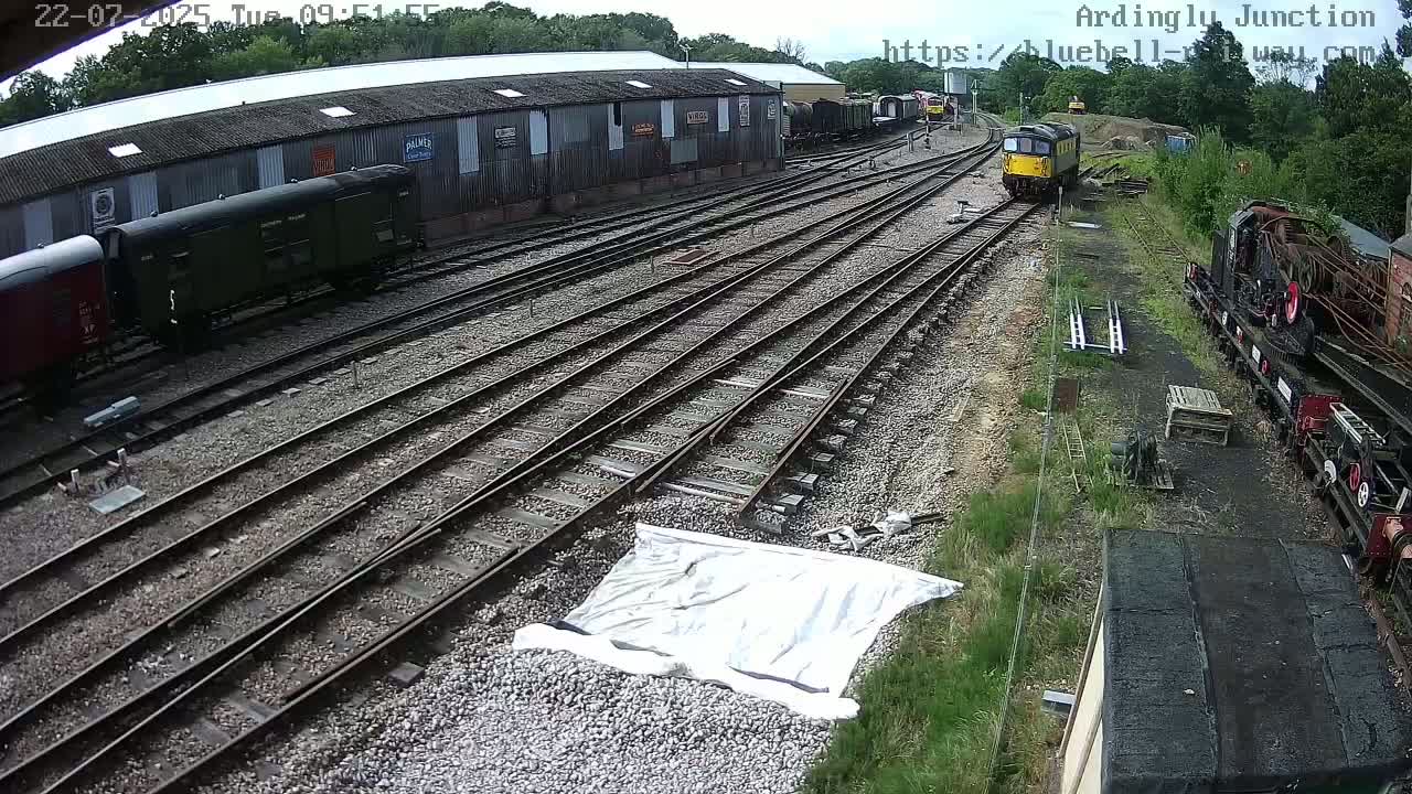 Sheffield Green, Bluebell Railway, Sheffield Park Station Ardingly Junction Live Cam - Uckfield, Wealden, East Sussex, South East, England, United Kingdom