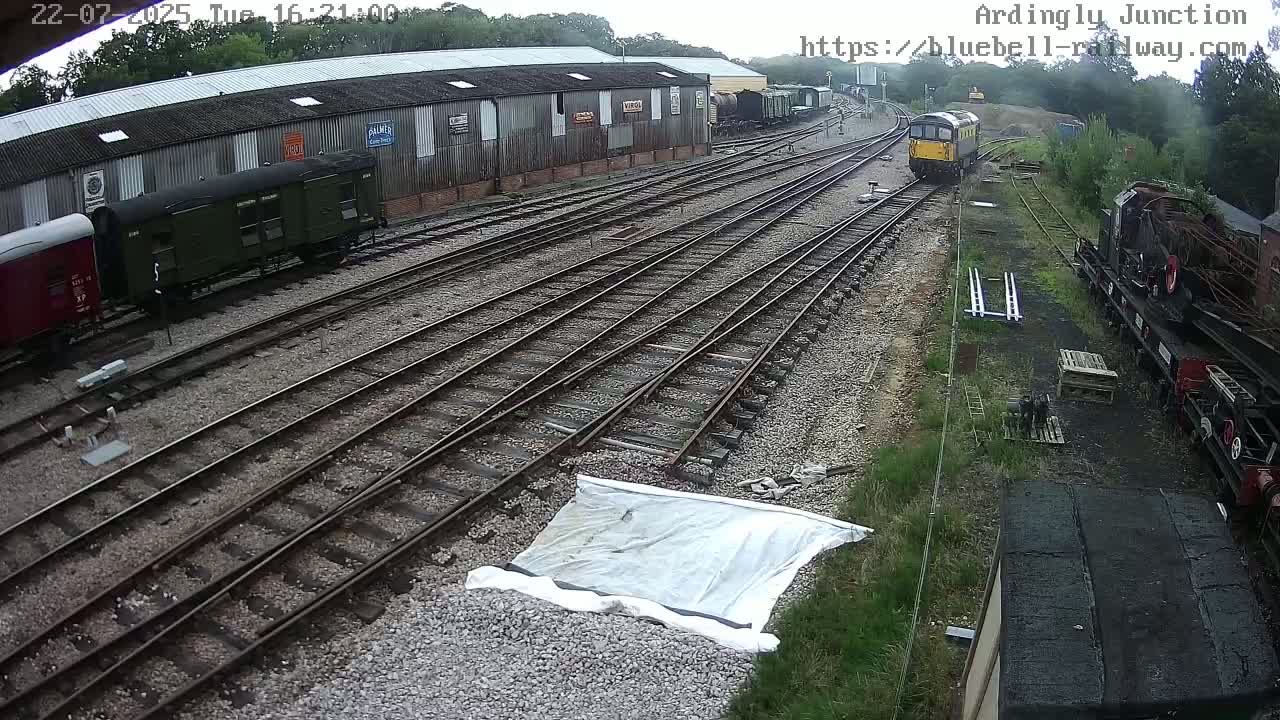 Sheffield Green, Bluebell Railway, Sheffield Park Station Ardingly Junction Live Cam - Uckfield, Wealden, East Sussex, South East, England, United Kingdom